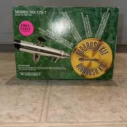 New Badger Air-Brush Co 175-7 Crescendo Airbrush Set.