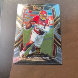 antonio gibson rc 2020 select silver prizm Club LEVEL washington football team