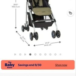 Evenflo Reversi Lightweight Reversible Stroller, Leonis Green, Unisex $15