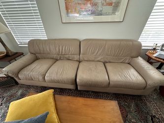 Leather Couch - Negotiable