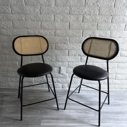Counter height Rattan Bar Stools