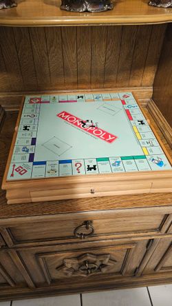Wood original monopoly with everything