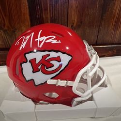 Kansas City Chiefs autographed helmet