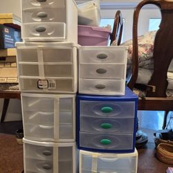 Lightly Used Office school Organization Storage Drawers - Multiple Available!