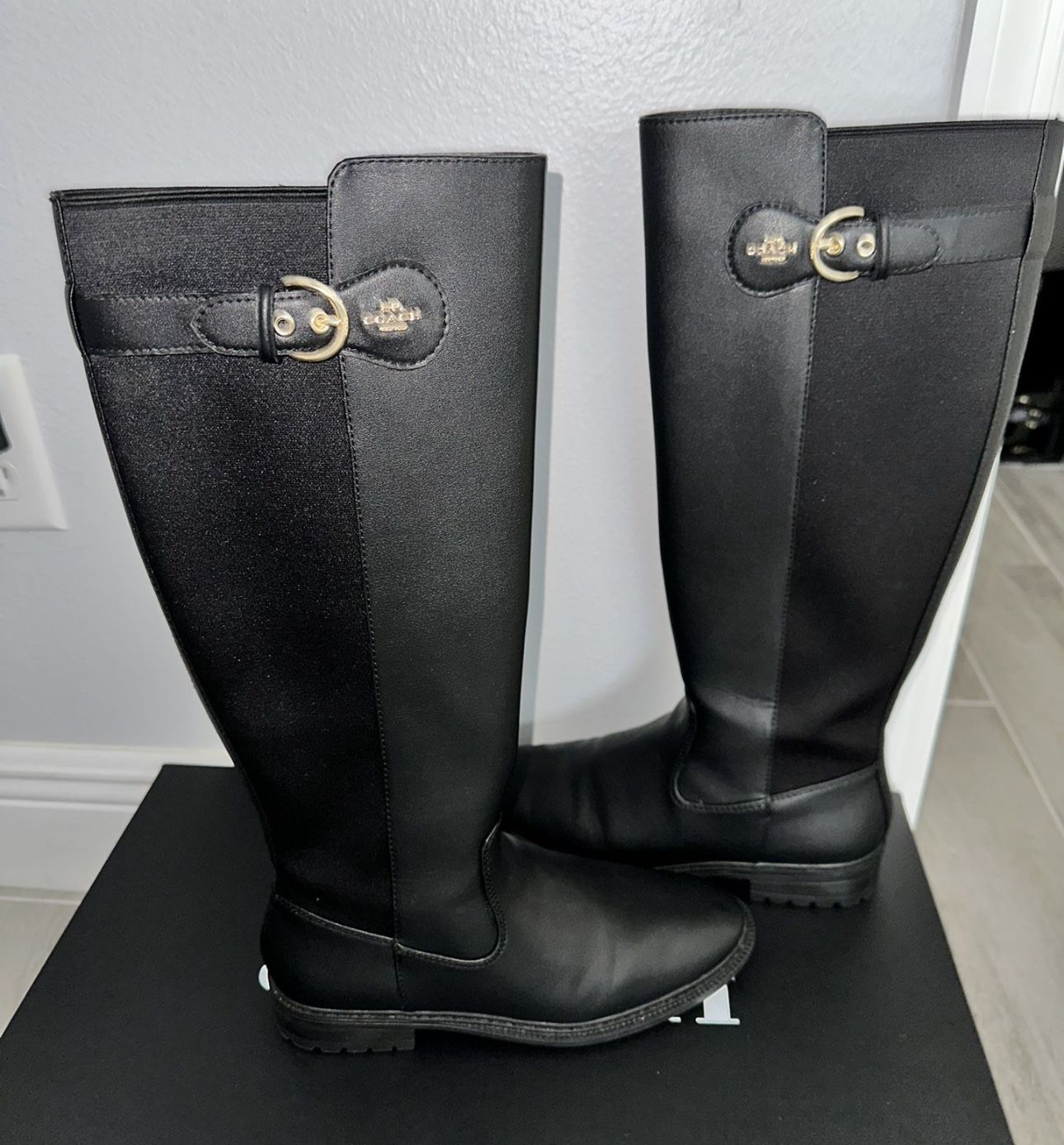 Womens Coach Rider Boots Size 7