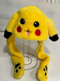 Pikachu Animated Plush Hat with Flapping Moving Ears One-Size
