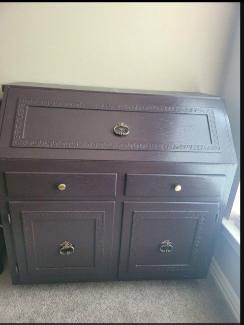 Solid Wood Secretary Desk.
Espresso color