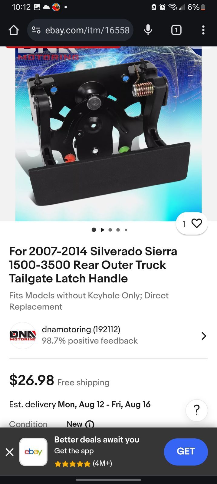 Chevy Tailgate Latch