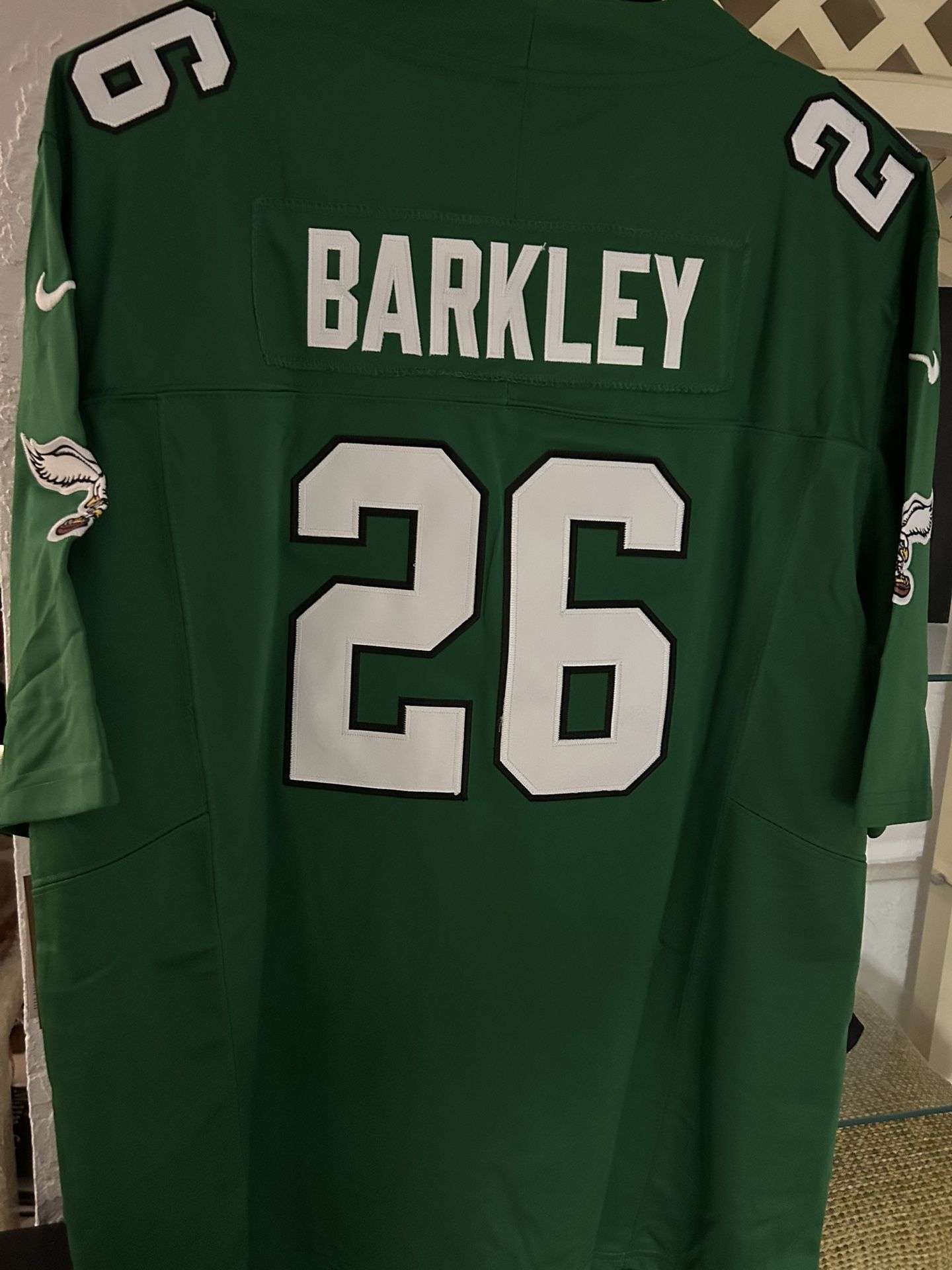 EAGLES BARKLEY #26 KELLY GREEN NFL JERSEY 