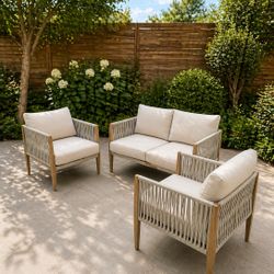 3pc Outdoor Patio Furniture Set No Table -still In Box 