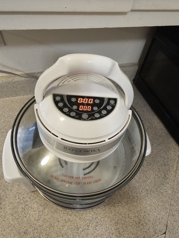 Digital controller infrared halogen convection oven