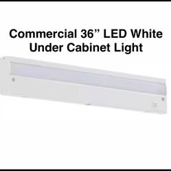 new Commercial Electric 36 in. LED White Finish Under Cabinet Light, 57005A-WH