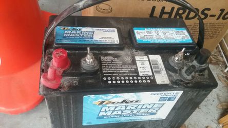 Marine battery 12v deep works great