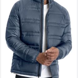 Michael Kors Quilted Jacket Size XL And XXL  Color Dark Chambray