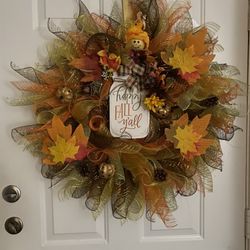 Fall Wreaths ***first Picture Is Sold But Can Replicate *** 