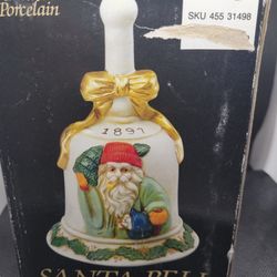 Porcelain Santa Bell