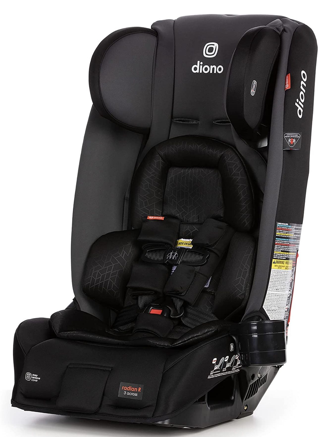 Diono Radian 3RXT, 4-in-1 Convertible Car Seat, Rear and Forward Facing, Steel Core, 10 Years 1 Car Seat, Ultimate Safety and Protection, Slim Fit 3 A