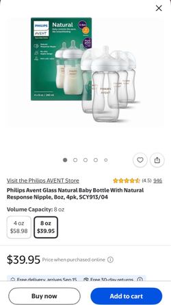 Philips Avent Natural Flow Glass Bottles