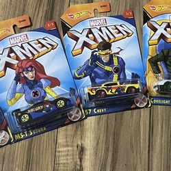 NIP Marvel X-Men Hot Wheels Set Cars 1-5