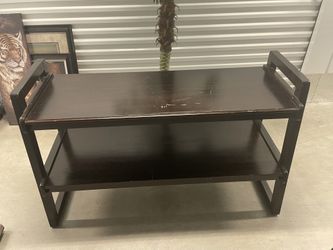 Two Tier Wood Console
