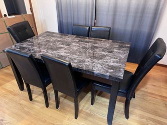 Dining Table Set with 6 Chairs