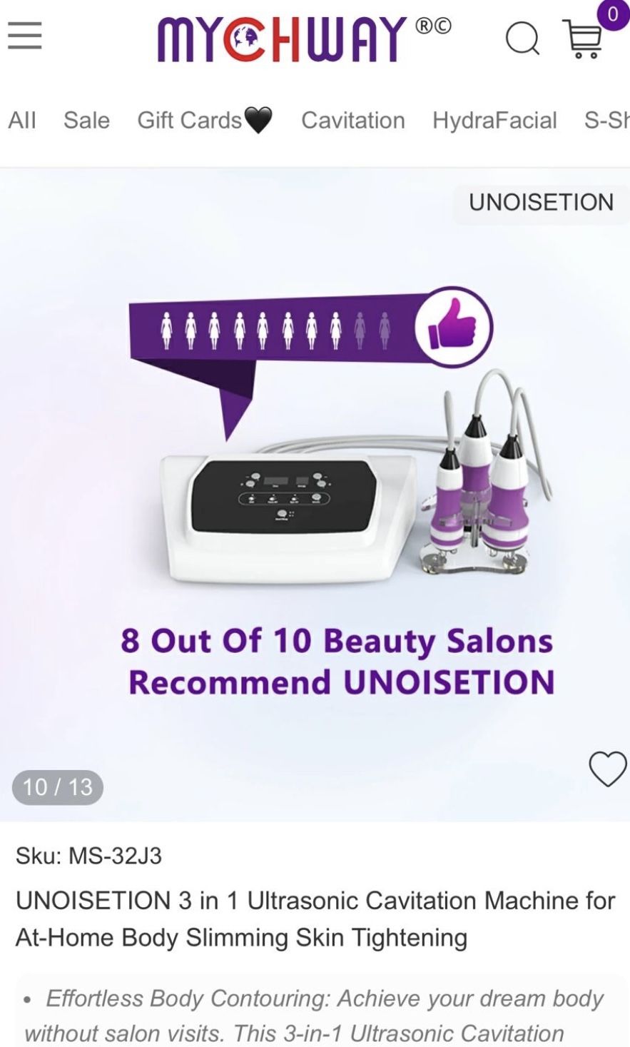 3 In One Ultrasonic Cavitation Machine