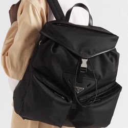 Prada Re Nylon Black Backpack