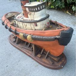 Tug Boat Sculpture / Lamp