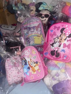 Backpacks full of stuff