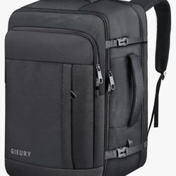 (4041)Carry On Backpack, Travel Backpack, 50L Extra Large Backpack Flight Approved Expandable Backpack with Shoe Compartment Fits 17 Inch Laptop, Sui