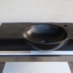 New Black Wall Mount Sink