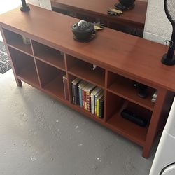 Decorative Entryway Console with Display Shelves TV Mesa Multi-uso