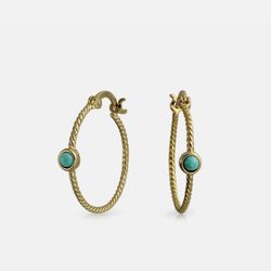 Gold Plated Sterling Silver small hoops