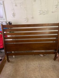 Queen size bed frame $100