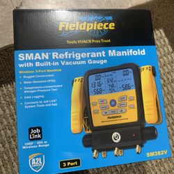 Fieldpiece SM382V Wireless SMAN Refrigerant Manifold (3-Port) – New