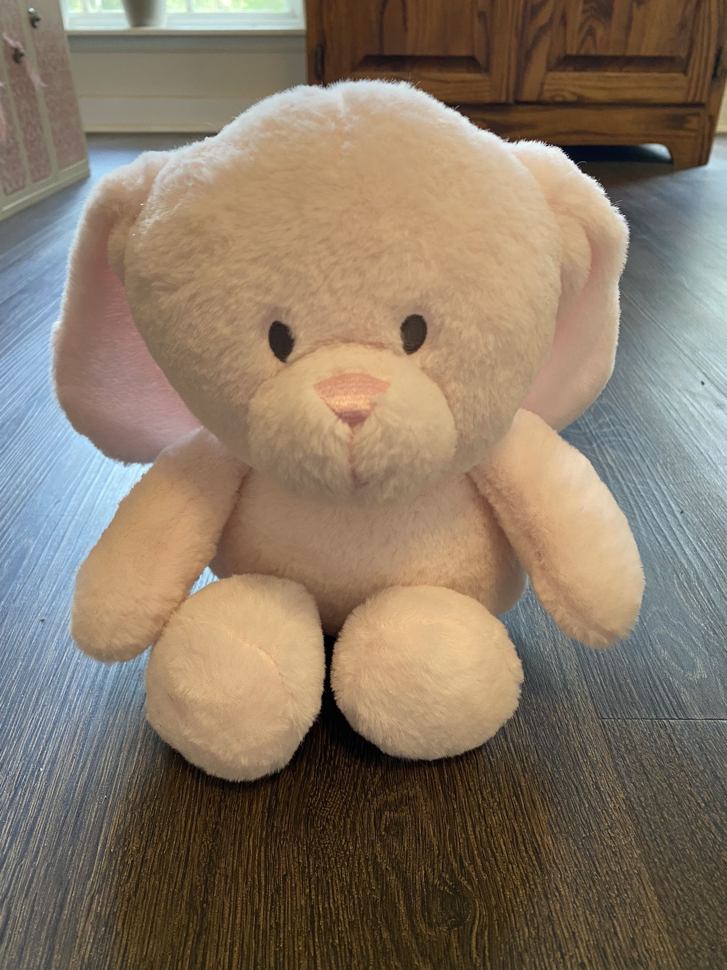 Kellytoyplush Pink Bunny Rabbit Rattle Crinkle Ears Stuffed Animal