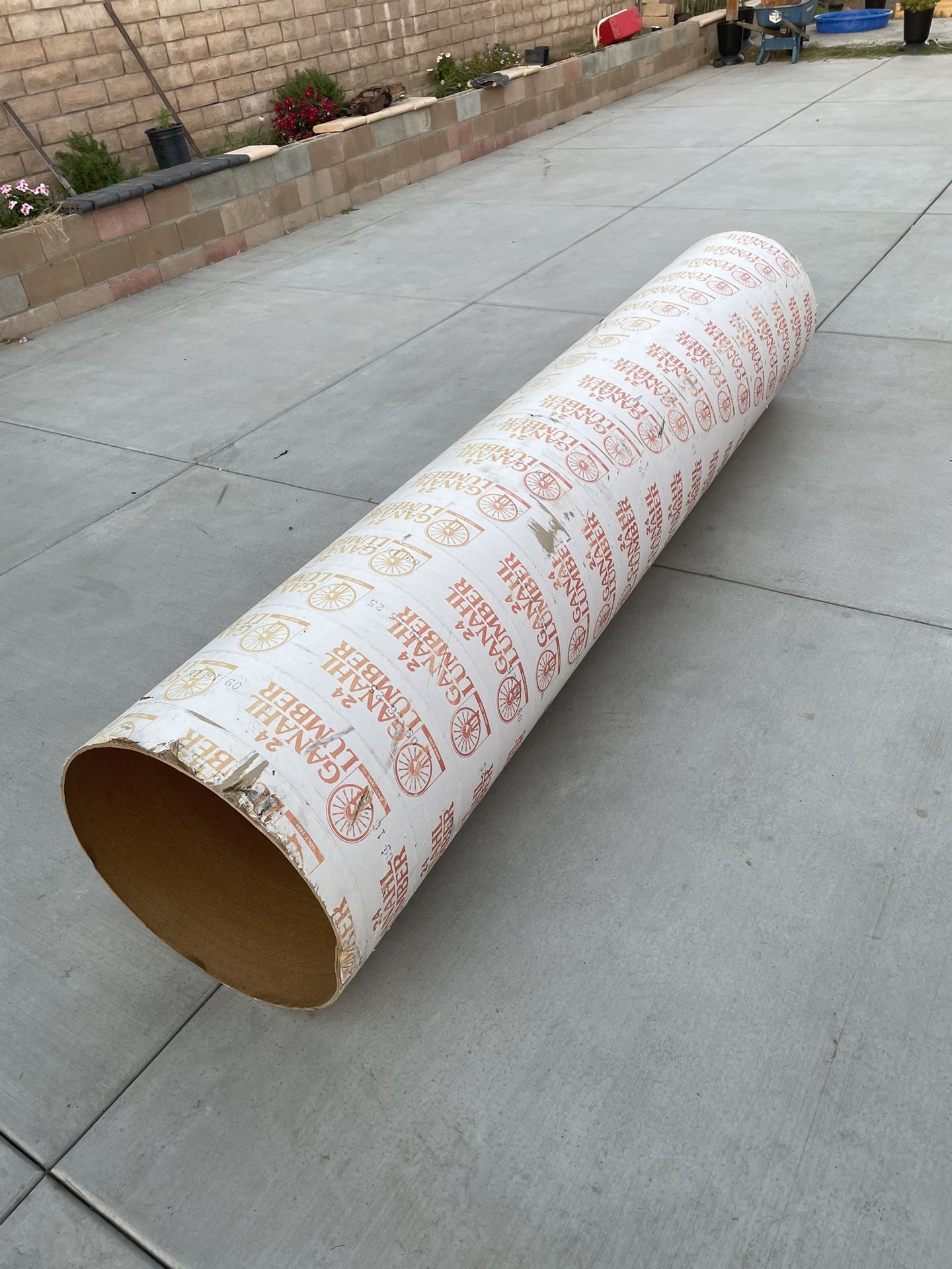 24” x 10ft Concrete Form Tube (Sonotube) — Like New