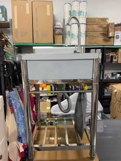 mirfee  stainless utility sink 📍$100 comes with faucet
