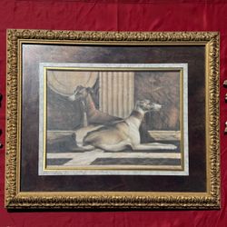 Extra Large Framed Print of Greyhounds