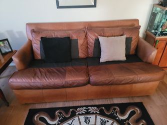 Ethan Allen Leather Couches