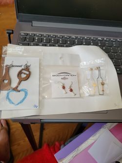 Earrings wine