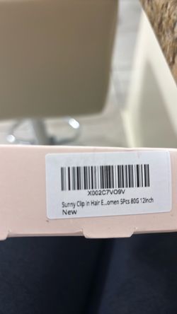 NEW Sunny Hair Human Hair Clip-In Extensions – 12” – Sealed – $45