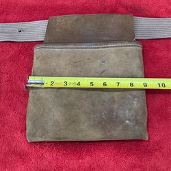 Leather Pouch With 44” X 2 1/4” Belt with grommets
