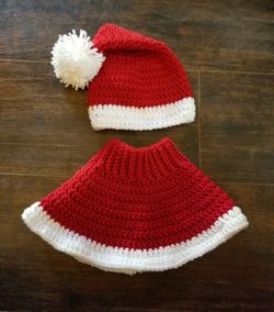 Santa baby photo prop