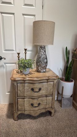 Solid wood nightstand