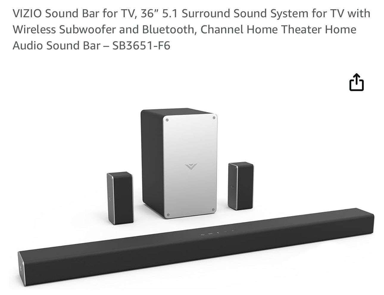 Vizio 5.1 Surround Sound Theater System