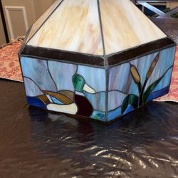 Vintage Stained Glass mallard Duck Shade  