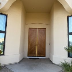 10 Foot Tall Real Wood Double Door 