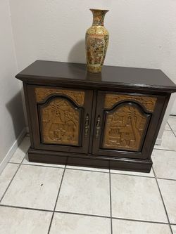 Antique Gun Cabinet Asian/Indian