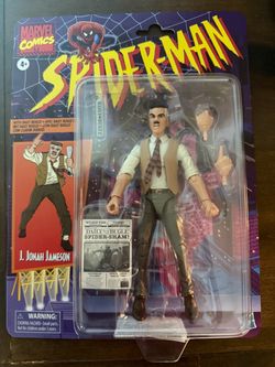 Marvel Legends J. Jonah Jameson Spider-Man Retro Card 6” Figure NEW SEALED